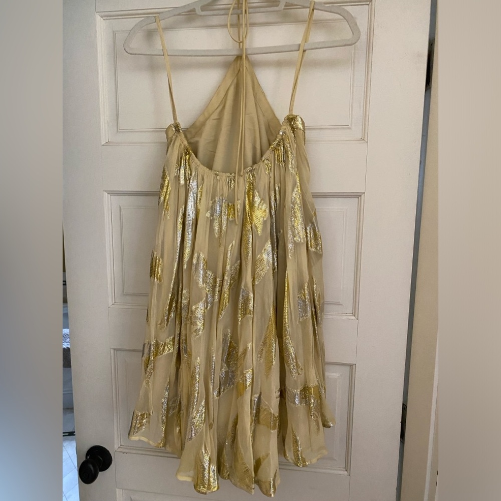 Anthropologie Pinnacle by Shruti Sancheti Sheer Halter Swing Dress Sold Out sz L - Picture 12 of 16